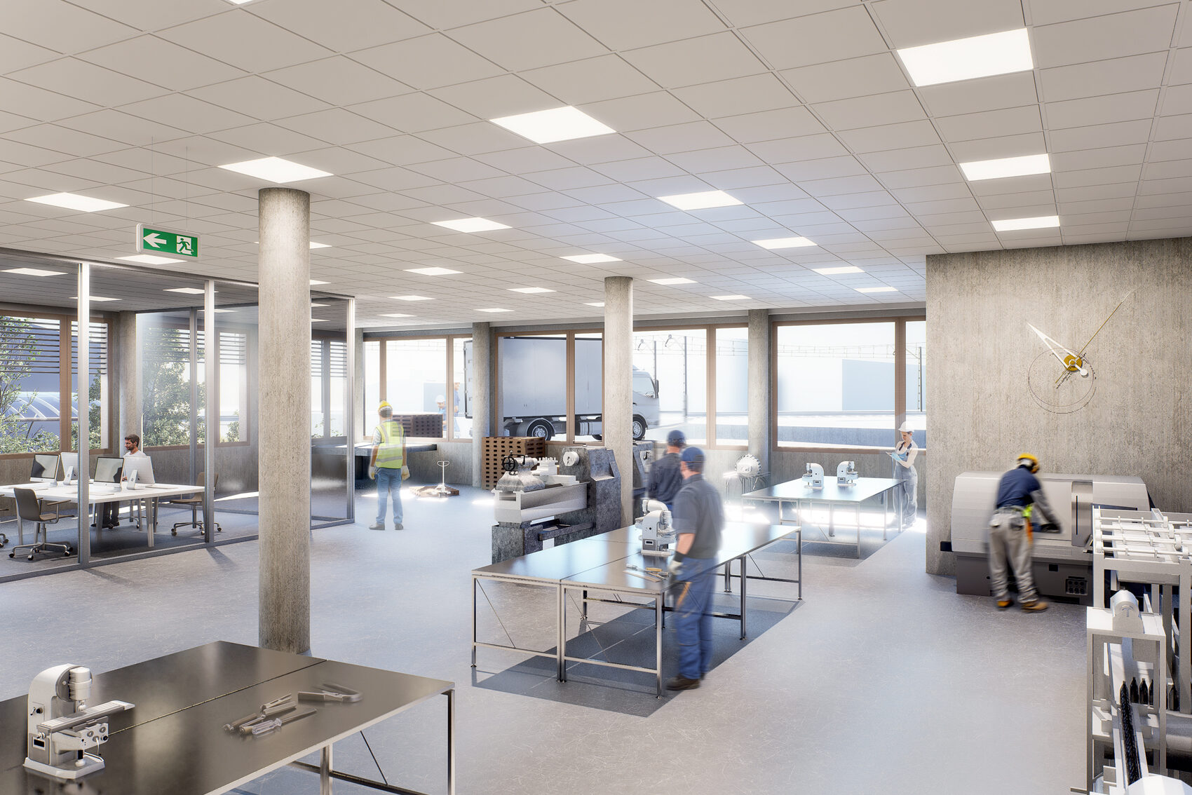 Atelier à louer – 300 m² – ZIMEYSA – Vieux-Bureau 81 – Meyrin
